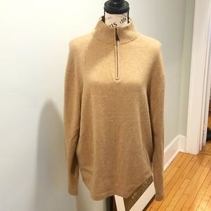 Cashmere quarter zip sweater